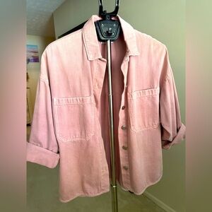 Zara Blush Pink Denim Shirt